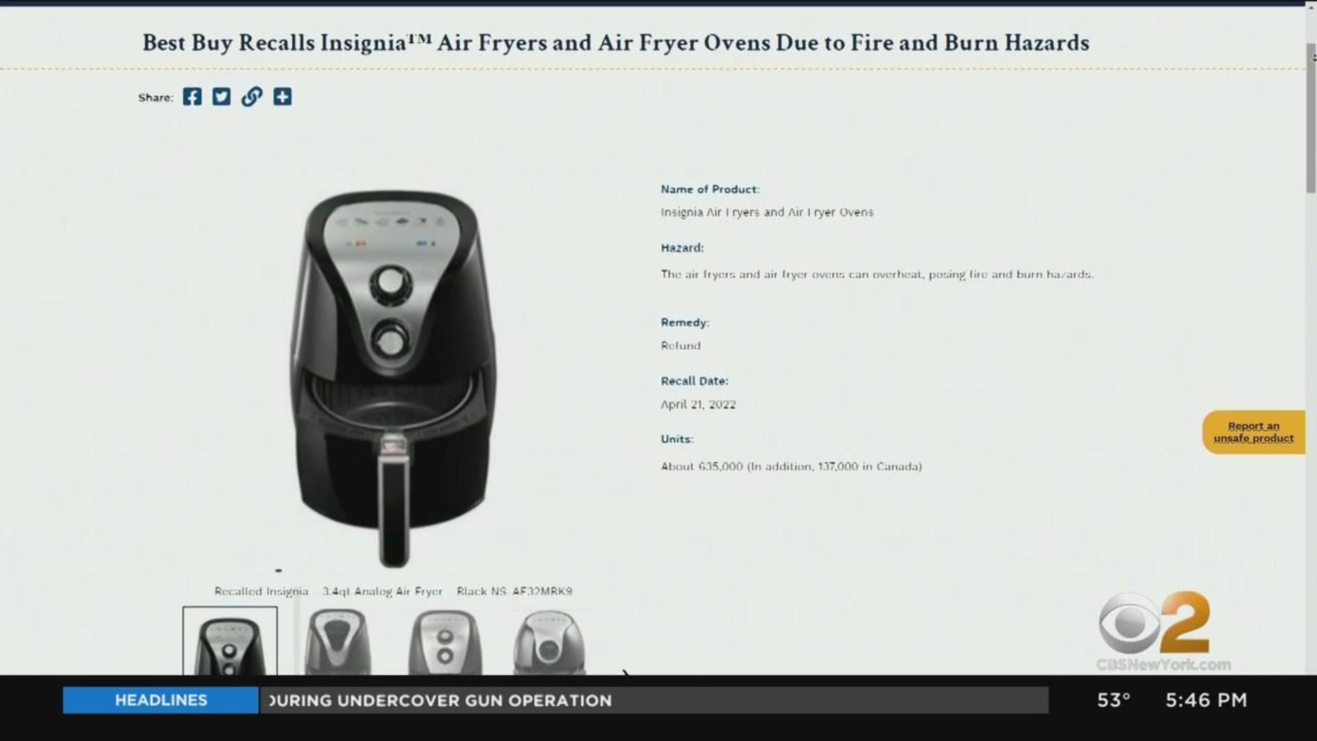 Now's your chance to grab Best Buy's up to $100 5-qt. Insignia air fryer at  $35 (Today only)