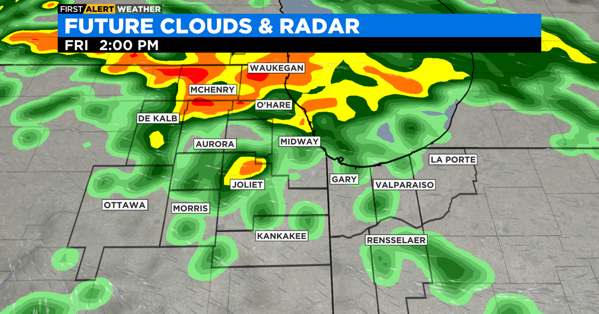 Chicago First Alert Weather: Rain and thunderstorms Friday - CBS Chicago
