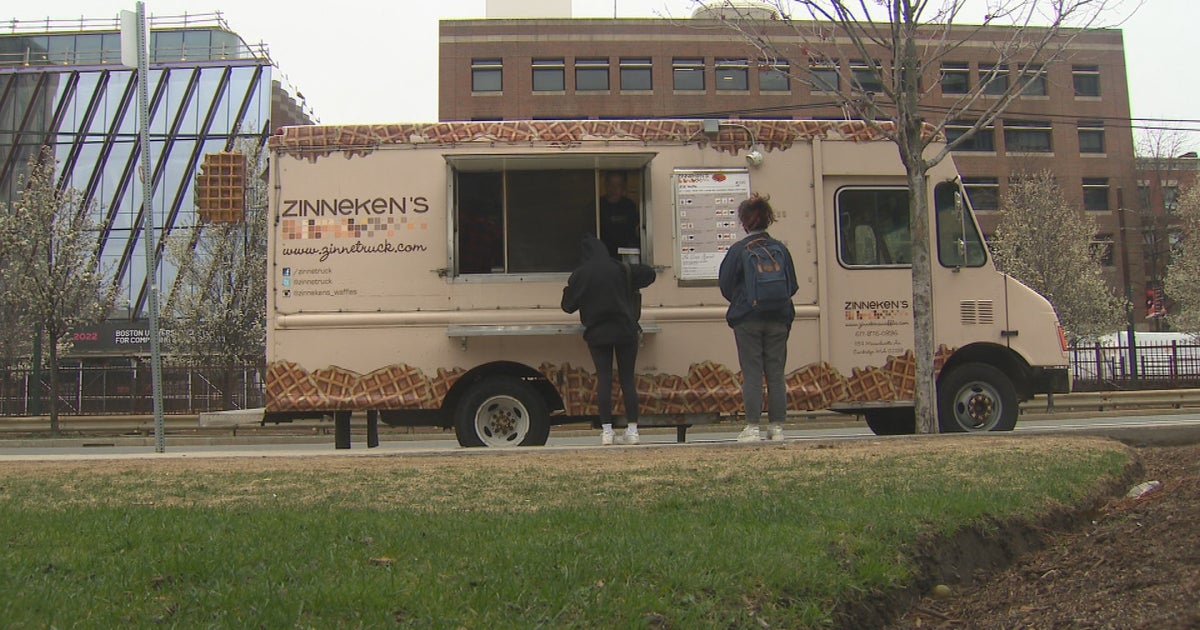 Food Truck Friday Zinneken's Waffle Truck CBS Boston