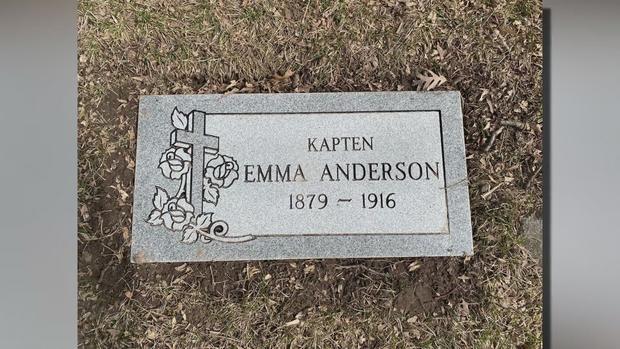 Emma Anderson Headstone 