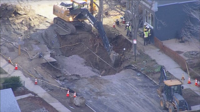 water main break copter 