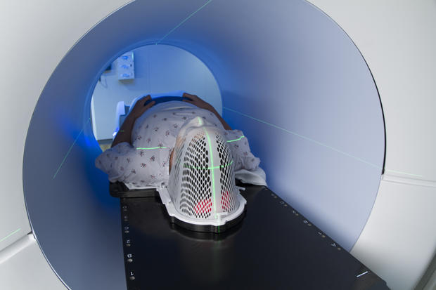 Patient Receiving Medical Scan/Treatment for Head &amp; Neck Cancer 