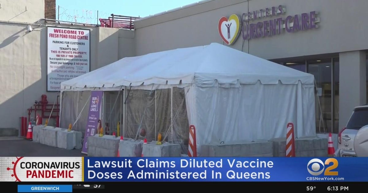 Lawsuit claims diluted COVID vaccine doses administered in Queens CBS