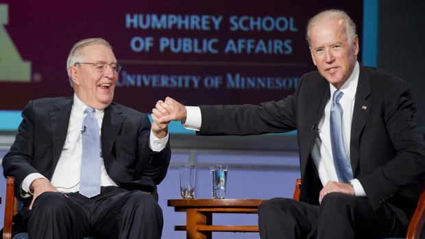 Walter Mondale and Joe Biden 
