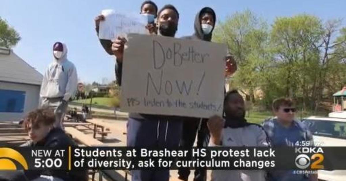 Students walk out of Brashear High School CBS Pittsburgh