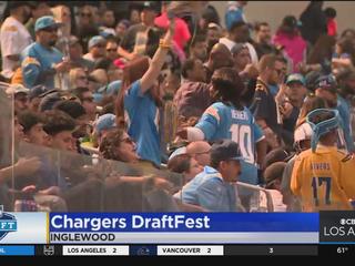 The Los Angeles Chargers Host NFL Draft Party at Disneyland Resort