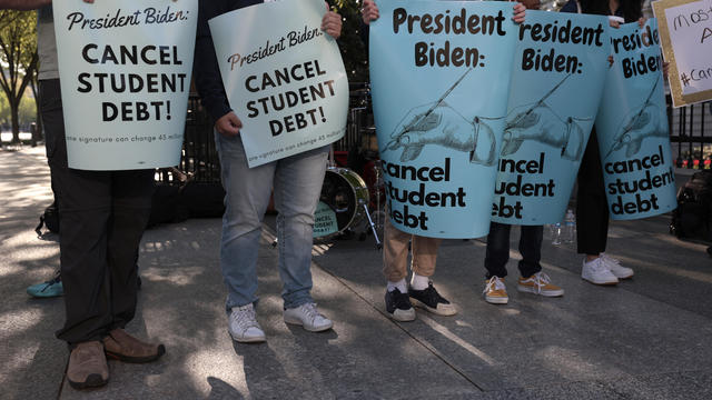 Students And Loan Activists Rally For The Cancellation Of Student Debt 