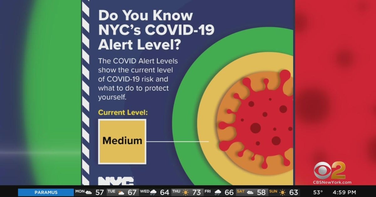 What does elevated COVID alert level mean for New Yorkers? - CBS New York