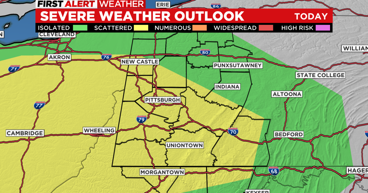 Pittsburgh Weather: Tornado Watch issued for parts of area - CBS Pittsburgh