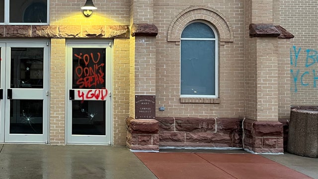 Catholic Church vandalism 1 - HAS CURSE WORDS!!!!!! copy 