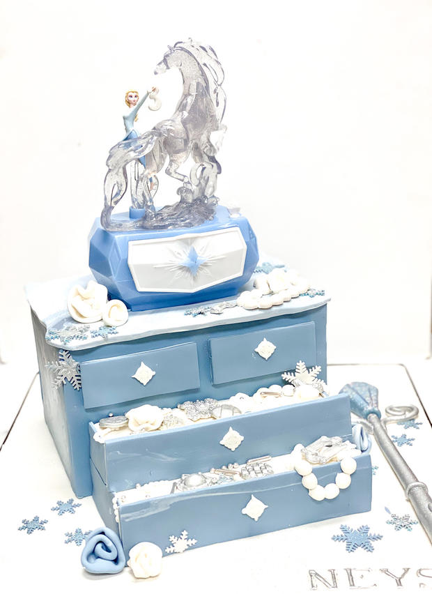 Frozen Jewelry Case Cake 