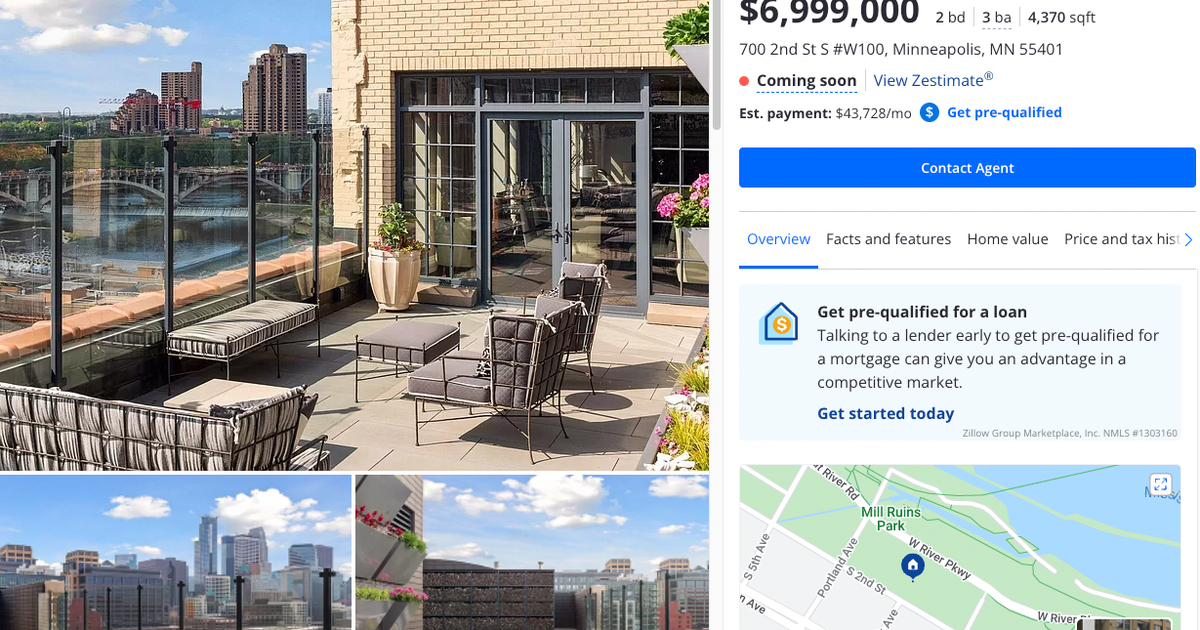 $7 Million Penthouse In Downtown Minneapolis Is Going Back On The ...