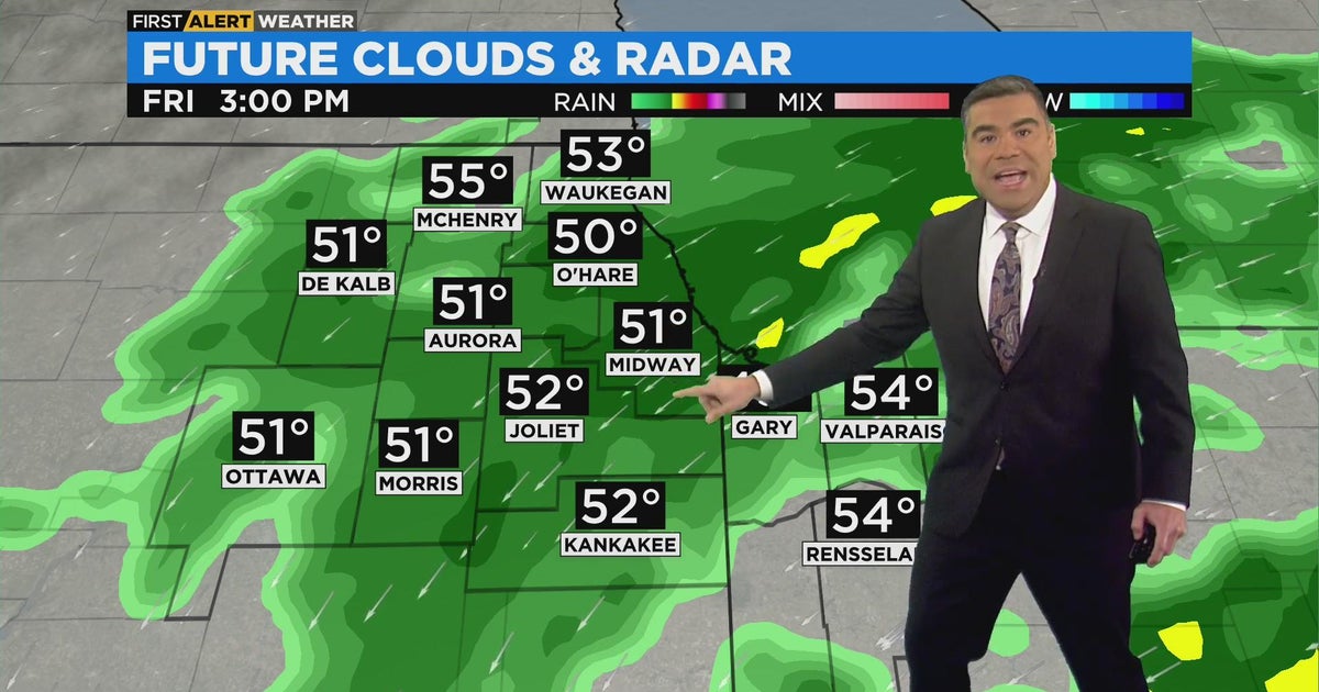 Chicago First Alert Weather: Wet and breezy Friday - CBS Chicago