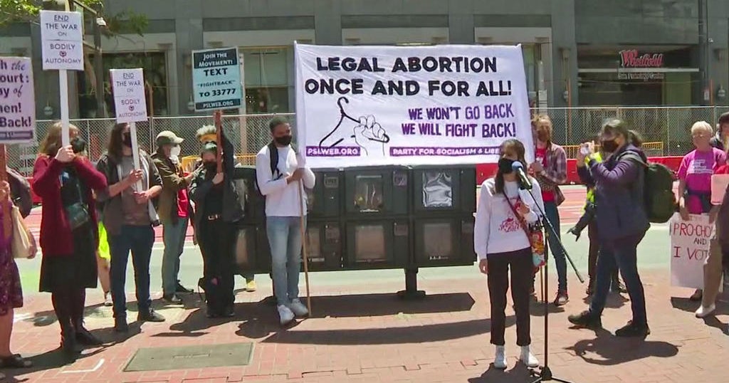 Hundreds rally for abortion rights in San Francisco - CBS San Francisco