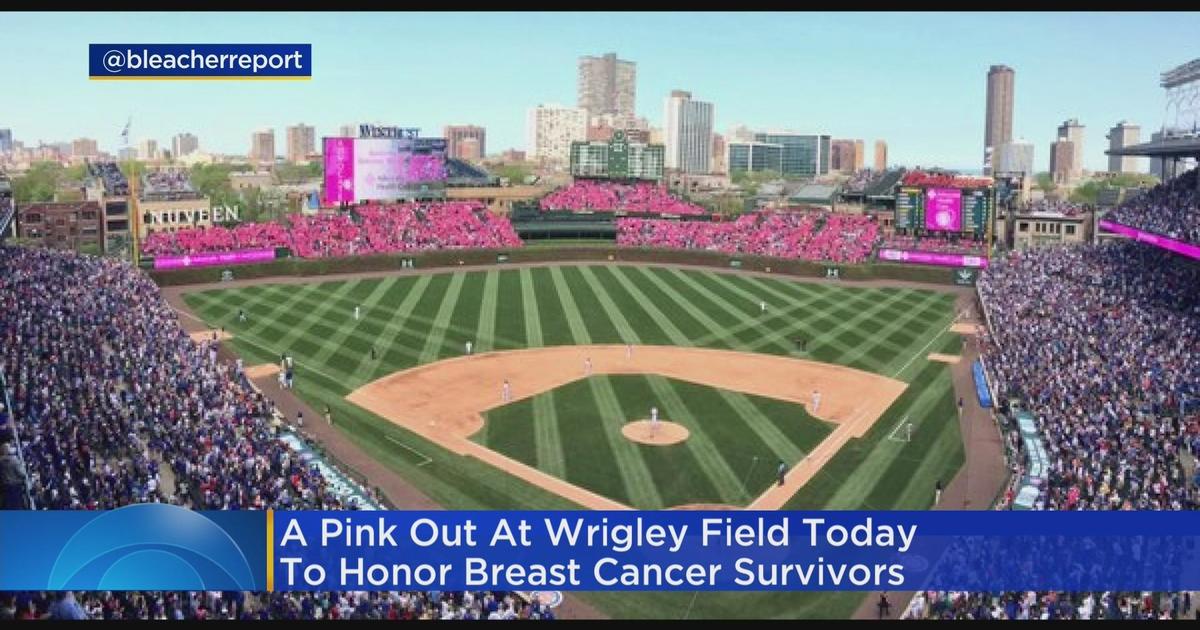 'Pink out' held at Wrigley Field to honor breast cancer survivors CBS