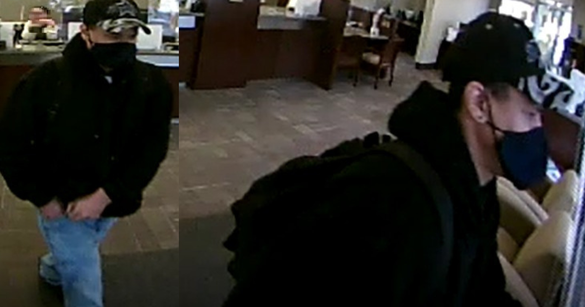 Police: Suspect At Large After Bank Robbery In Davis - CBS Sacramento