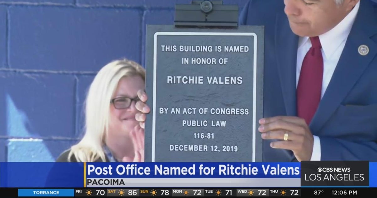 Pacoima Post Office named for rock legend Ritchie Valens CBS Los Angeles