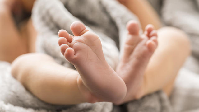 Baby boys (0-1 months) feet 