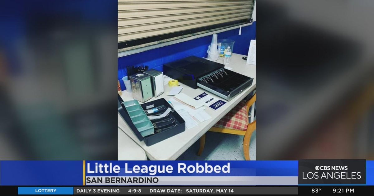 San Bernardino Little League targeted in Mother's Day Weekend burglary