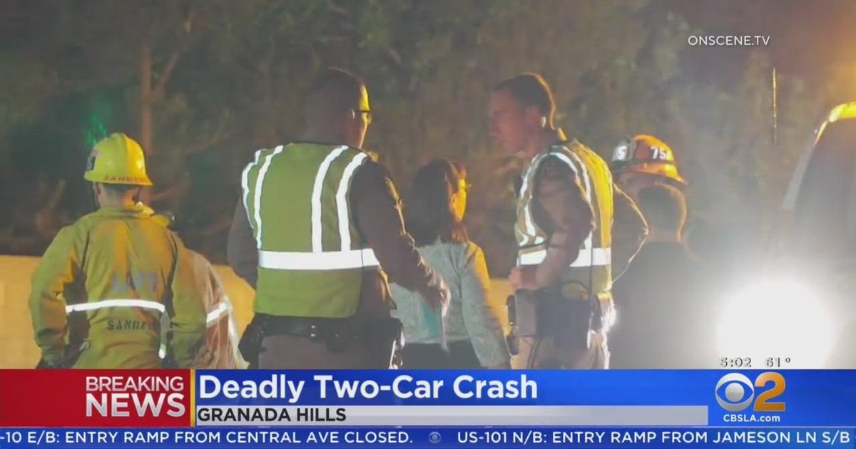 3 dead, 1 injured in fiery 2car crash in Granada Hills CBS Los Angeles