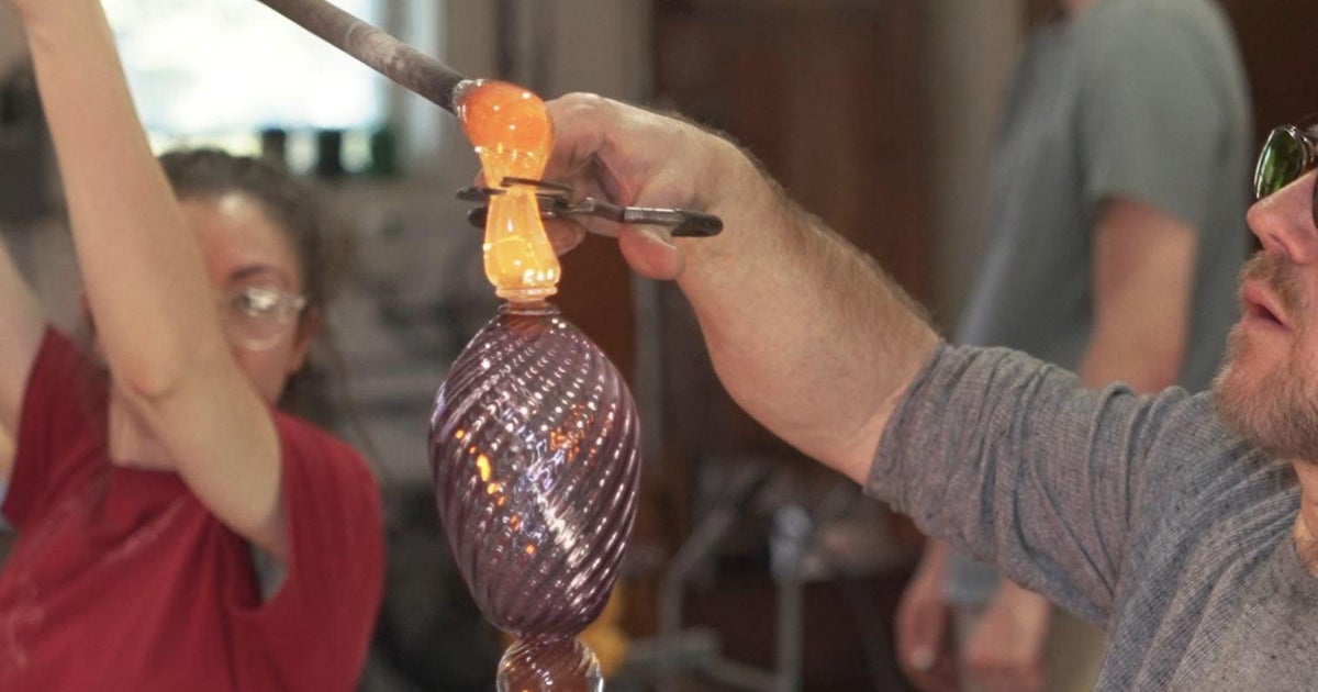 New England Living Glassblowing at the Bubble Factory CBS Boston