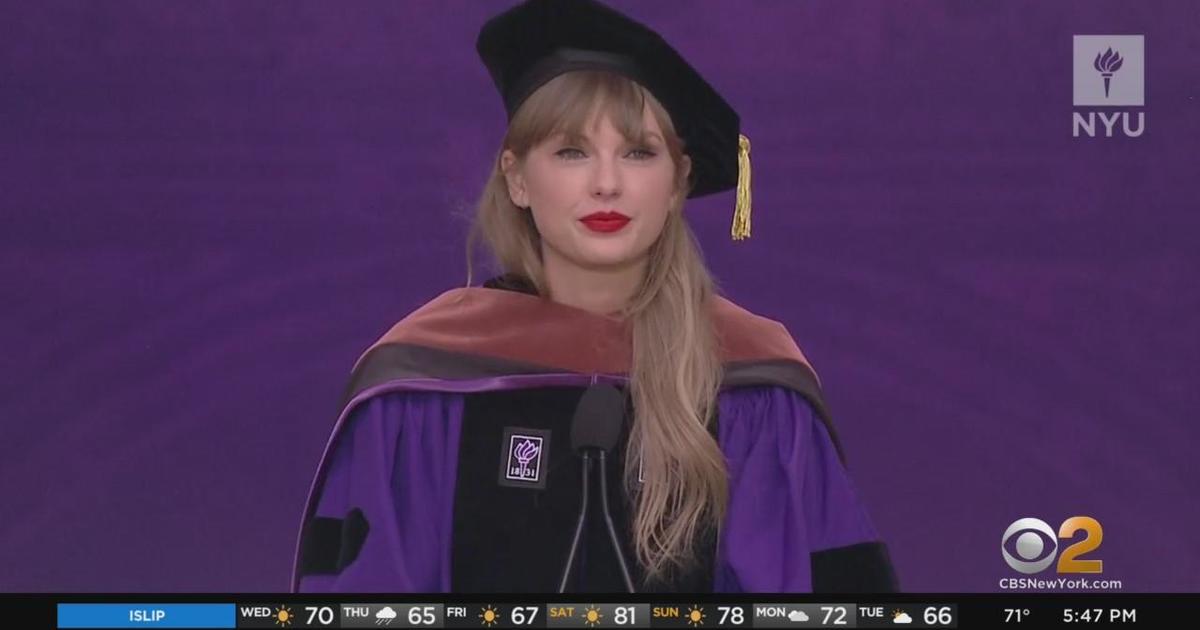 Taylor Swift receives honorary degree from NYU - CBS New York