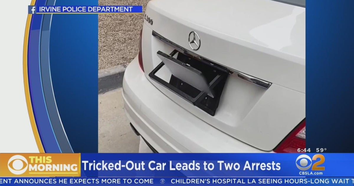 2 arrested in Irvine with license plate flipper, gassiphoning device