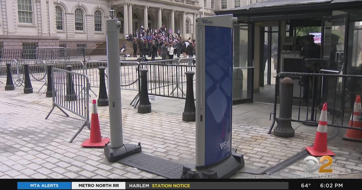 New York City Hall testing out hightech weapons detection system CBS