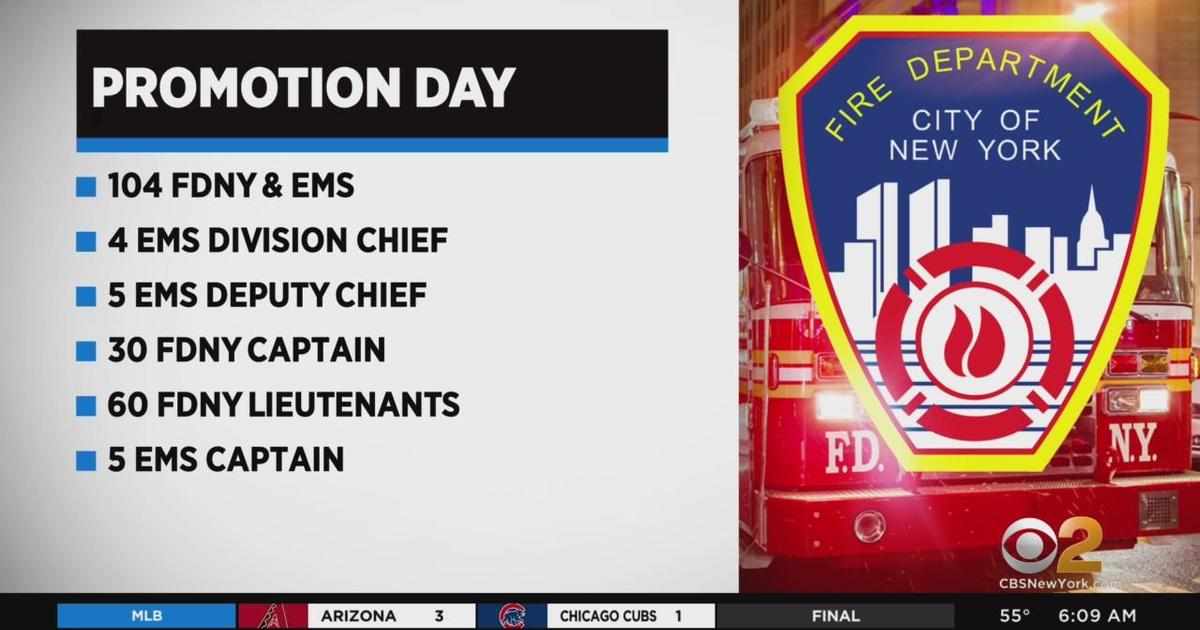 FDNY promotions happening today CBS New York
