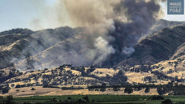 Brush Fire Near Vacaville 