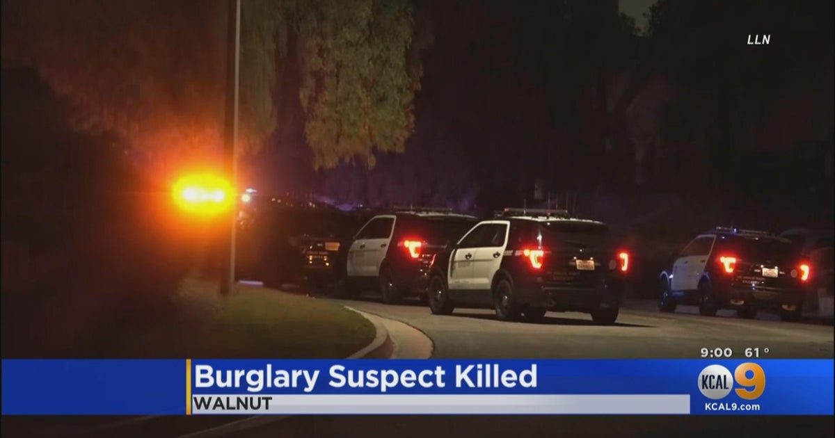 Armed burglar shot dead in Walnut home - CBS Los Angeles