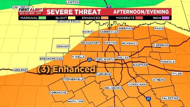 First Alert Weather Day: severe weather threat moving in - CBS Texas