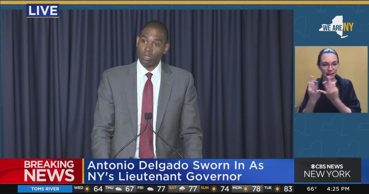 Antonio Delgado Sworn In As New York's Lieutenant Governor - CBS New York