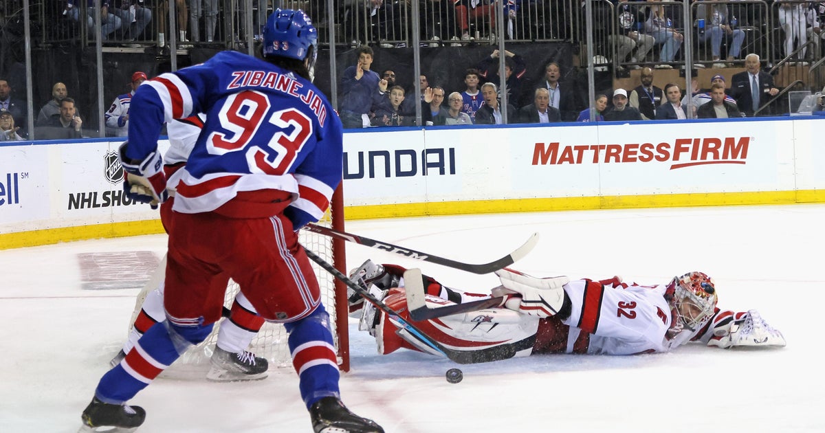 Rangers power past Hurricanes in Game 4, even series CBS New York