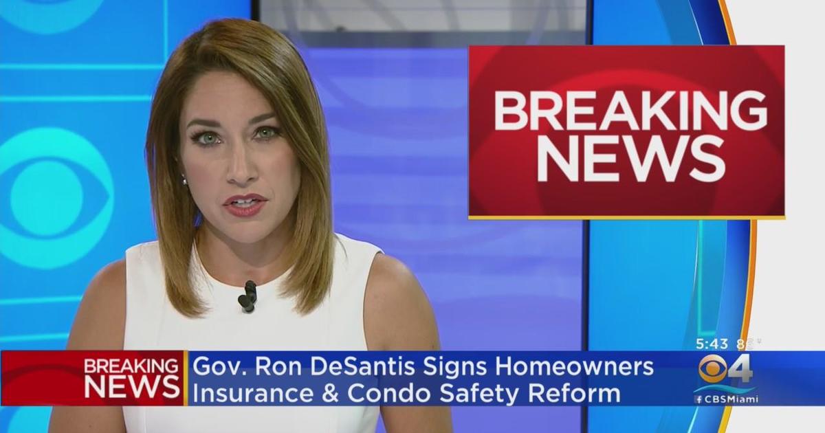 Gov. Ron DeSantis Signs Property Insurance, Condo Safety Reforms Into ...