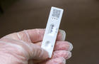 Positive Cassette rapid test for COVID-19, Test Result by Using Rapid Test Device for COVID-19 Novel Coronavirus. 