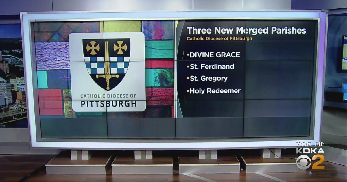 Pittsburgh Catholic Diocese creating three new merged parishes CBS