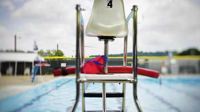 Lifeguard Tower at Swimming Pool 