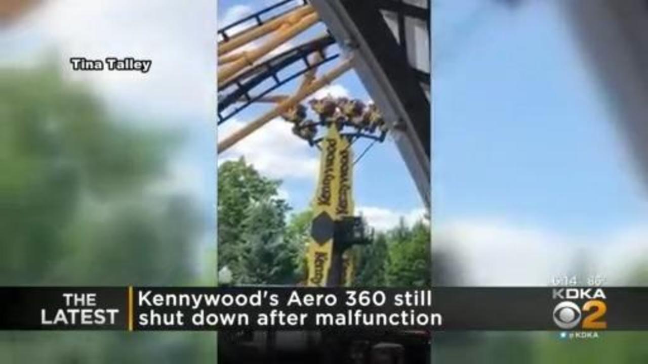 Kennywood's Aero 360 still closed after leaving riders stuck upside down -  CBS Pittsburgh