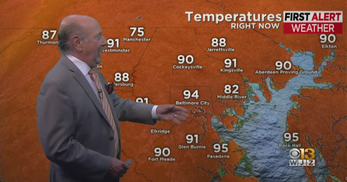 Maryland Weather: 95-Degree Heat & Plenty Of Humidity - CBS Baltimore