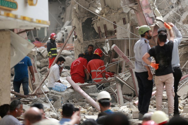 Ten-storey building collapse in Abadan 