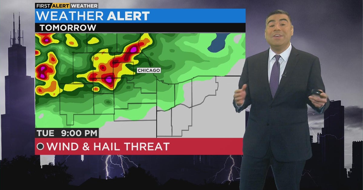 Chicago First Alert Weather: Wind and hail threat with storms Tuesday ...