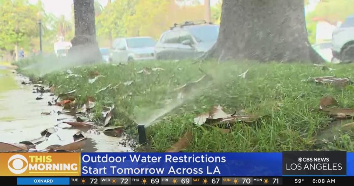 Water restrictions set to go into effect across LA County Wednesday