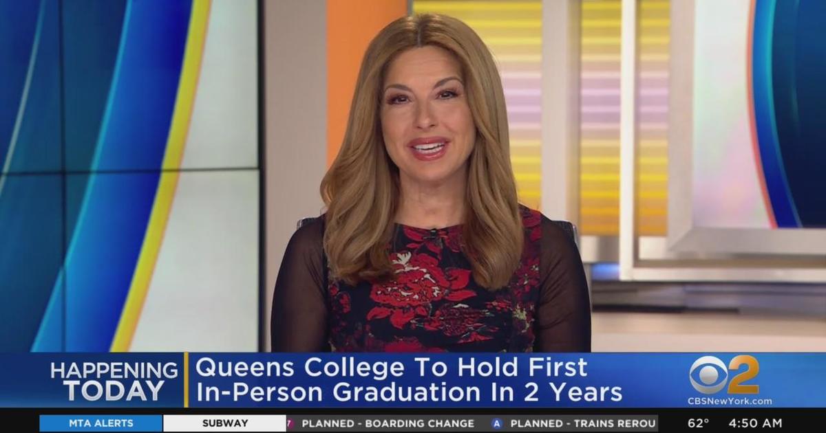 Queens College graduation today CBS New York