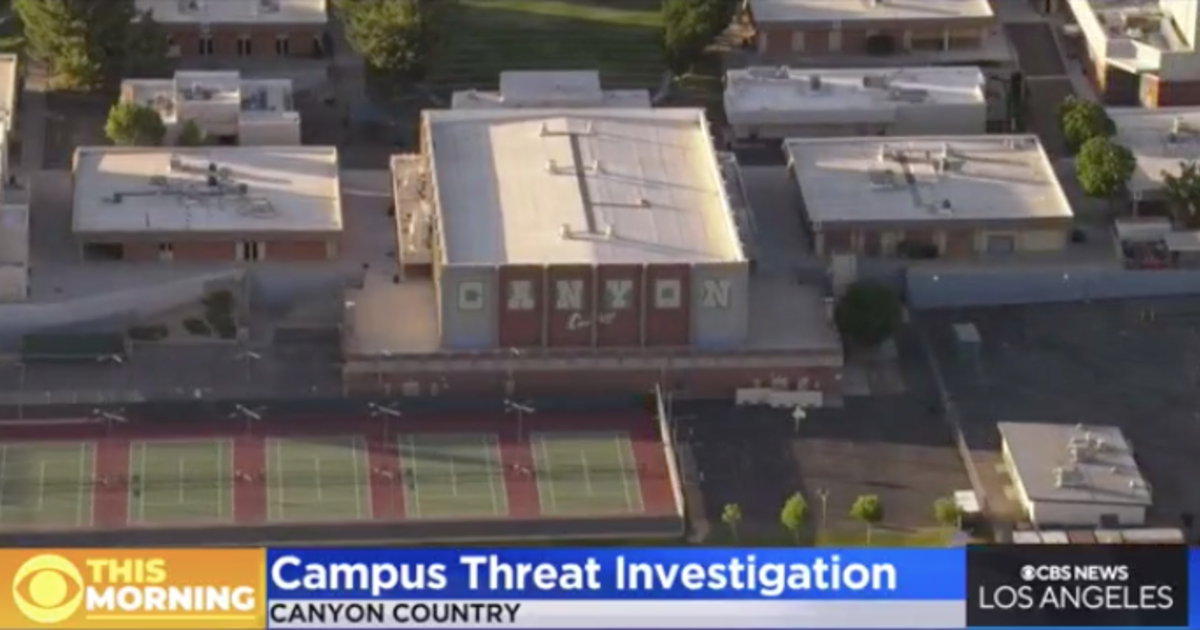 Canyon High School cancels last day of classes due to threats - CBS Los ...