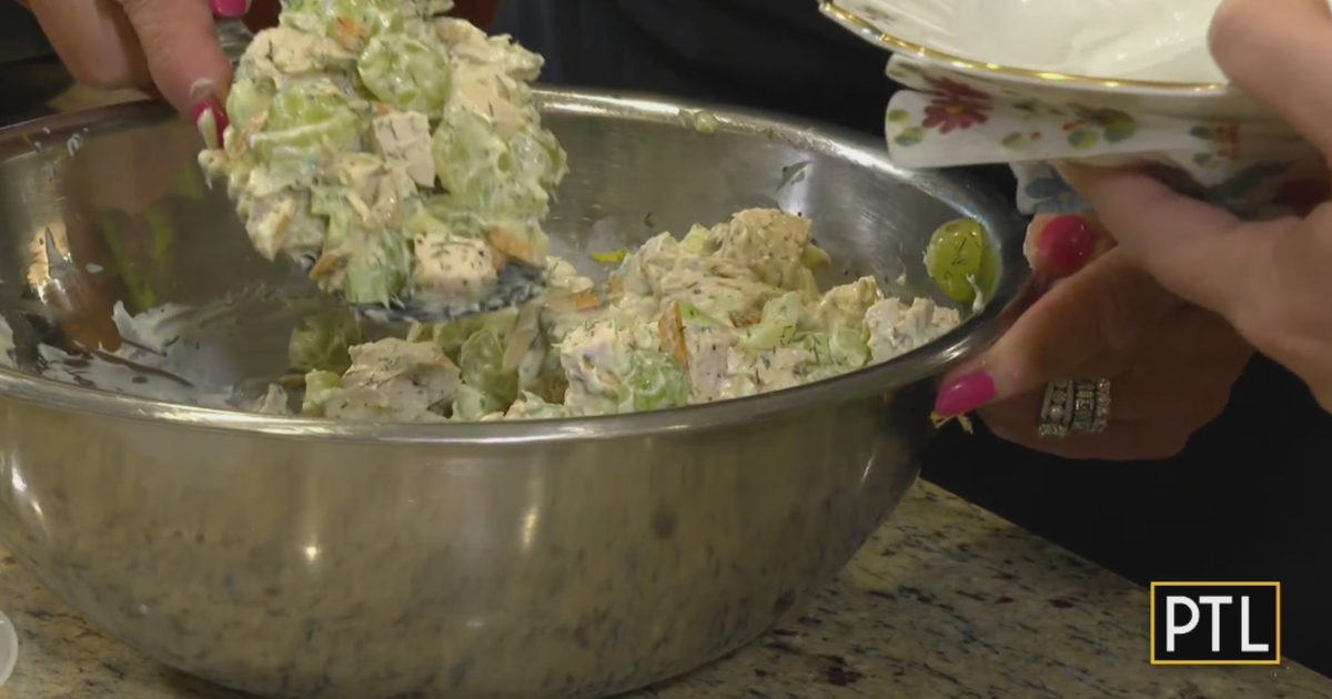 Cooking with Rania Lemon Dill Chicken Salad with Grapes and Almonds