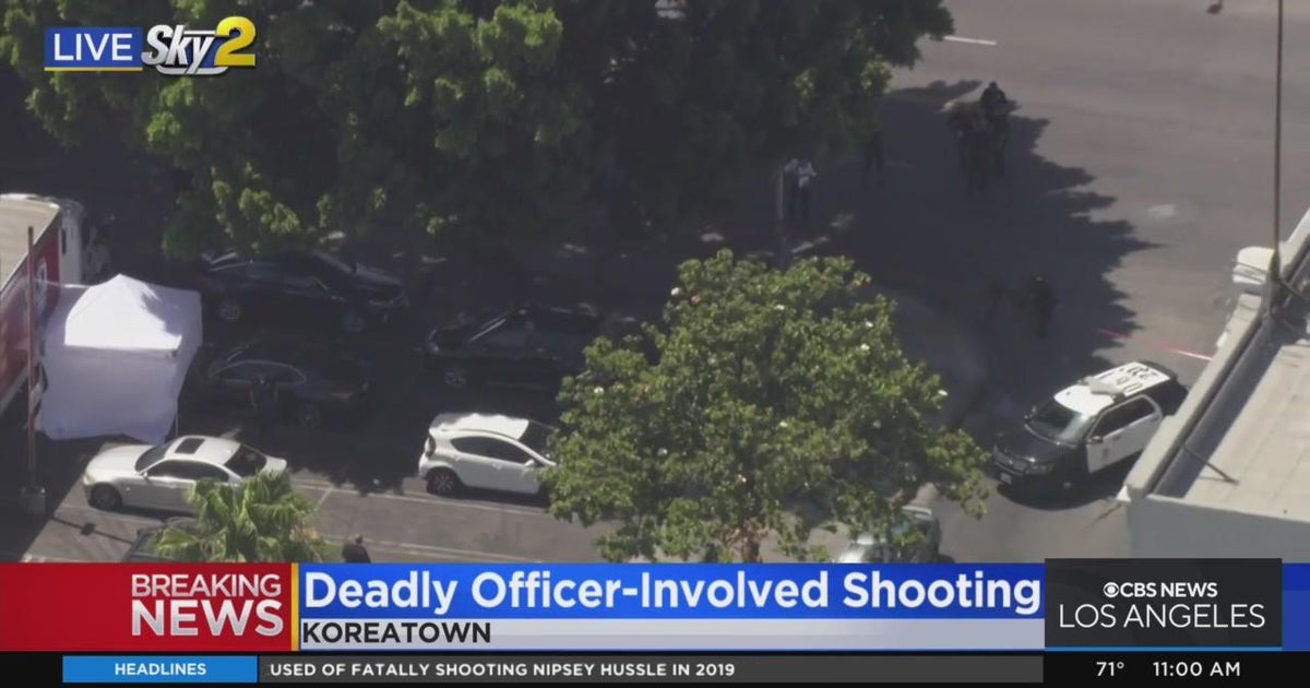 Man killed in officer-involved shooting in Koreatown - CBS Los Angeles