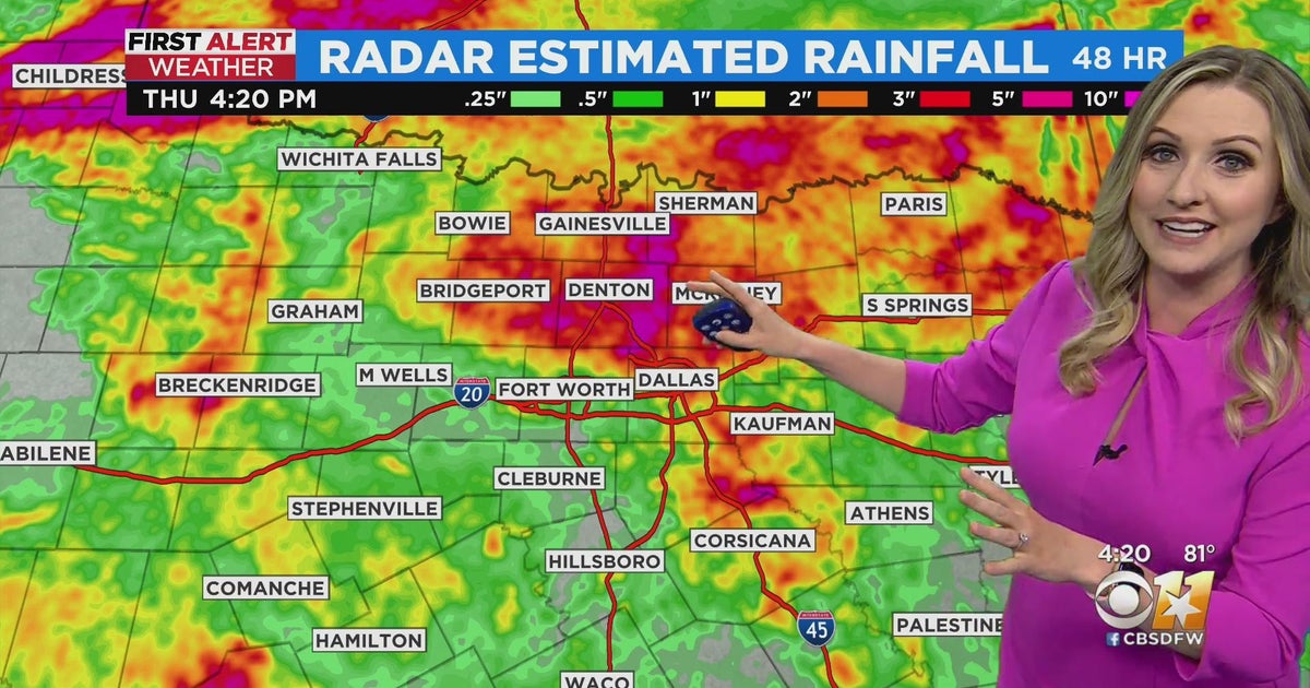 4 p.m. weather update with Erin Moran CBS Texas