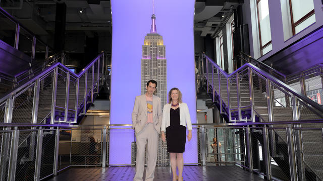 Mark Ronson Celebrates the Queen's Platinum Jubilee at the Empire State Building 