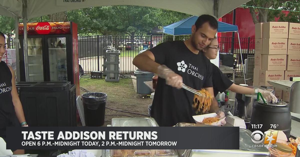 Thousands expected to turn out for Taste Addison festival CBS Texas